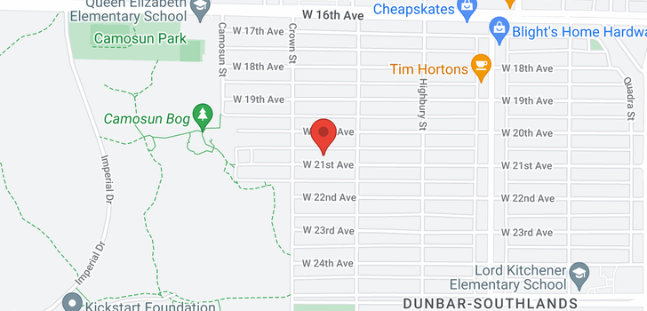 map of 3953 W 21ST AVENUE